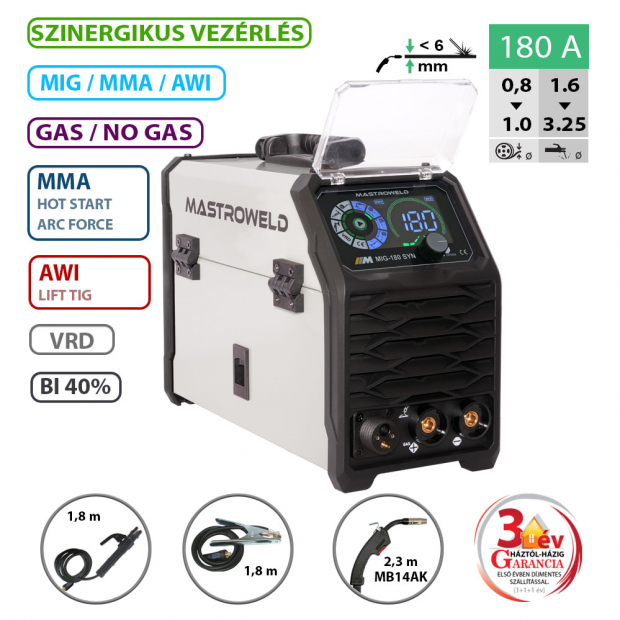 MASTRO MIG-180 SYN multifunkciós hegesztő inverter 66588787.png